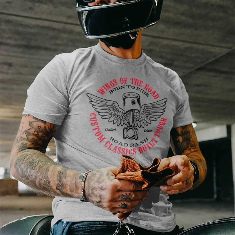 UPRANDY Wings Of The Road Men's T-shirt -  UPRANDY