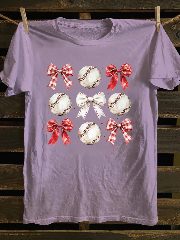 Baseball Bow T-shirt