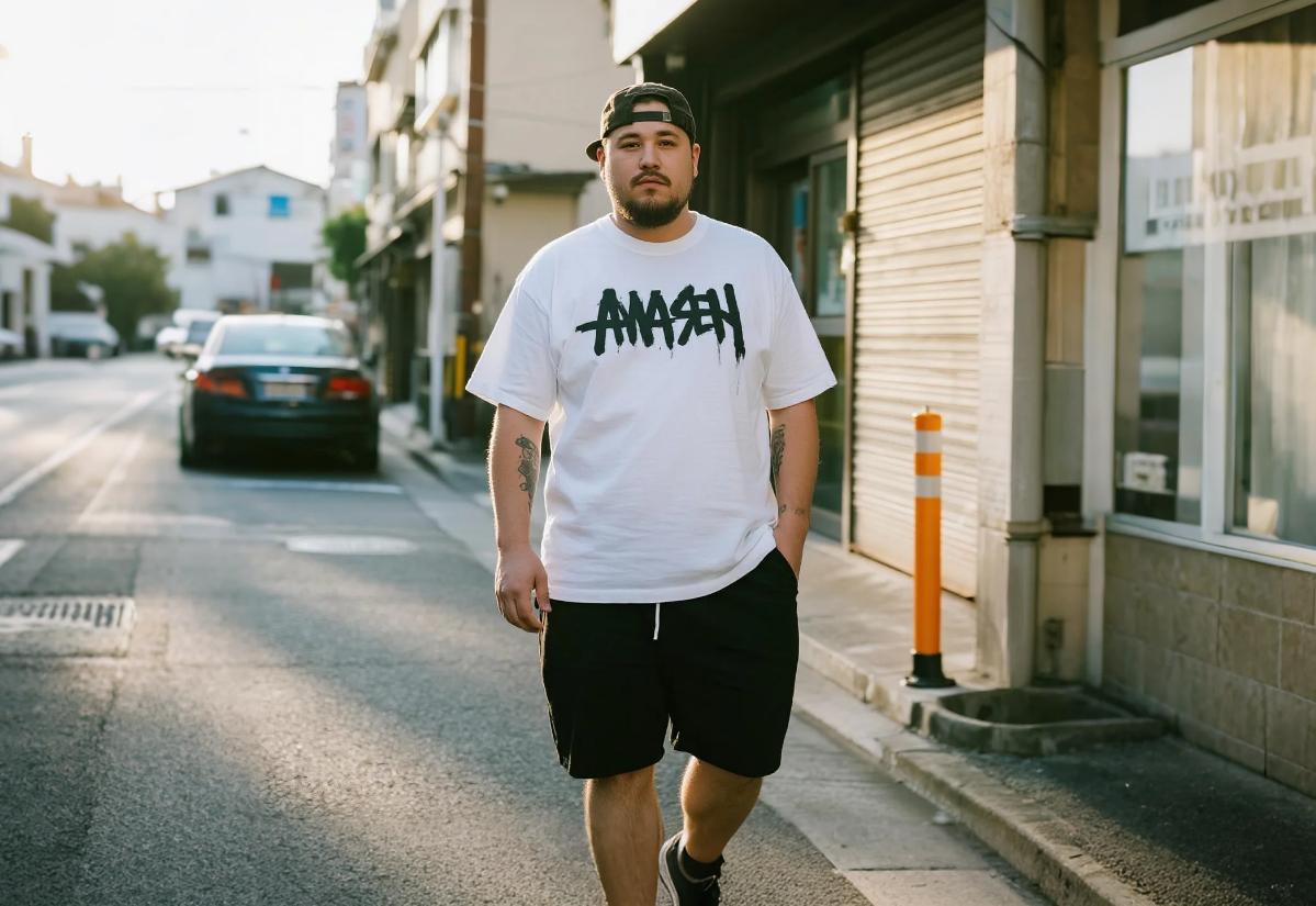 big and tall summer T-shirt set
