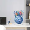 Artistic Blue And White Porcelain Vase - 5D DIY Vase