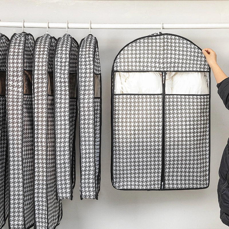 Clothes Dust Cover Coat Suit Cover Dust Bag Household Non-woven Breathable Storage Hanging Clothes Bag Dust-proof Clothes Cover