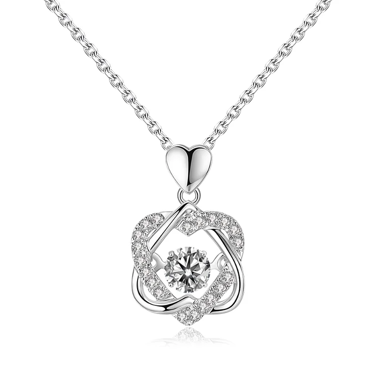 For Sister - Sisters Are Always Connected By Heart Love Knot Necklace