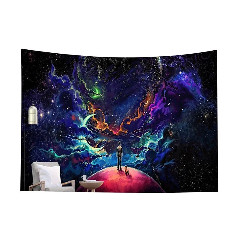 Mushroom Psychedelic Tapestry Poster Wall Hanging Room Decoration Bedroom Hippie Decor Nordic Art Wall Hanging Cloth