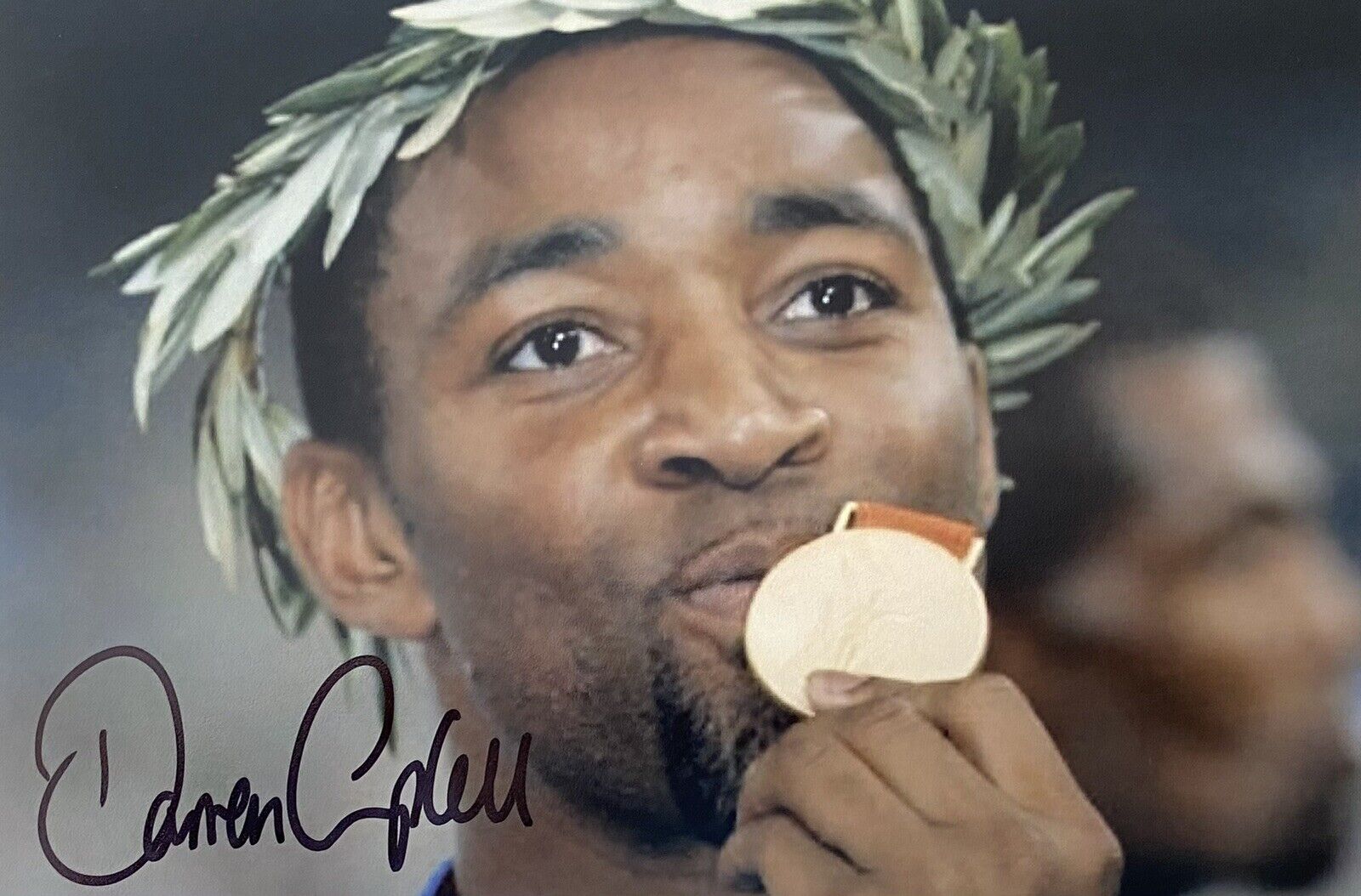 Darren Campbell Genuine Hand Signed 6X4 Photo Poster painting - Team GB - Olympics - Sprinter 6