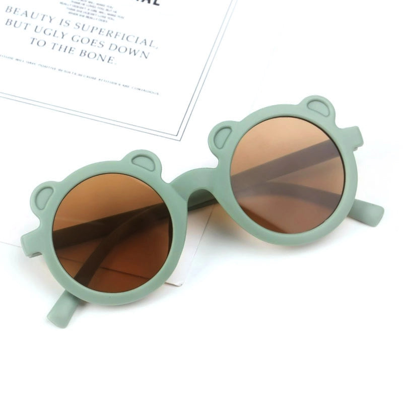 Elegant Lady Minimalist Solid Color Pc Round Frame Full Frame Glasses