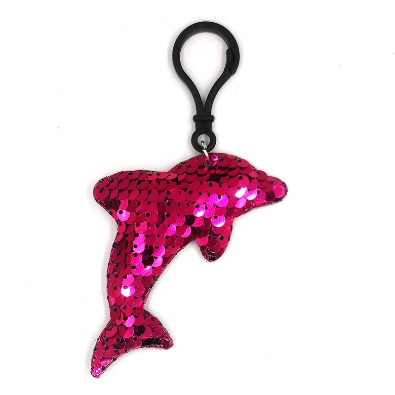 Reflective Sequin Keychain Fashion Cartoon Animal Pendant Bag Pendant