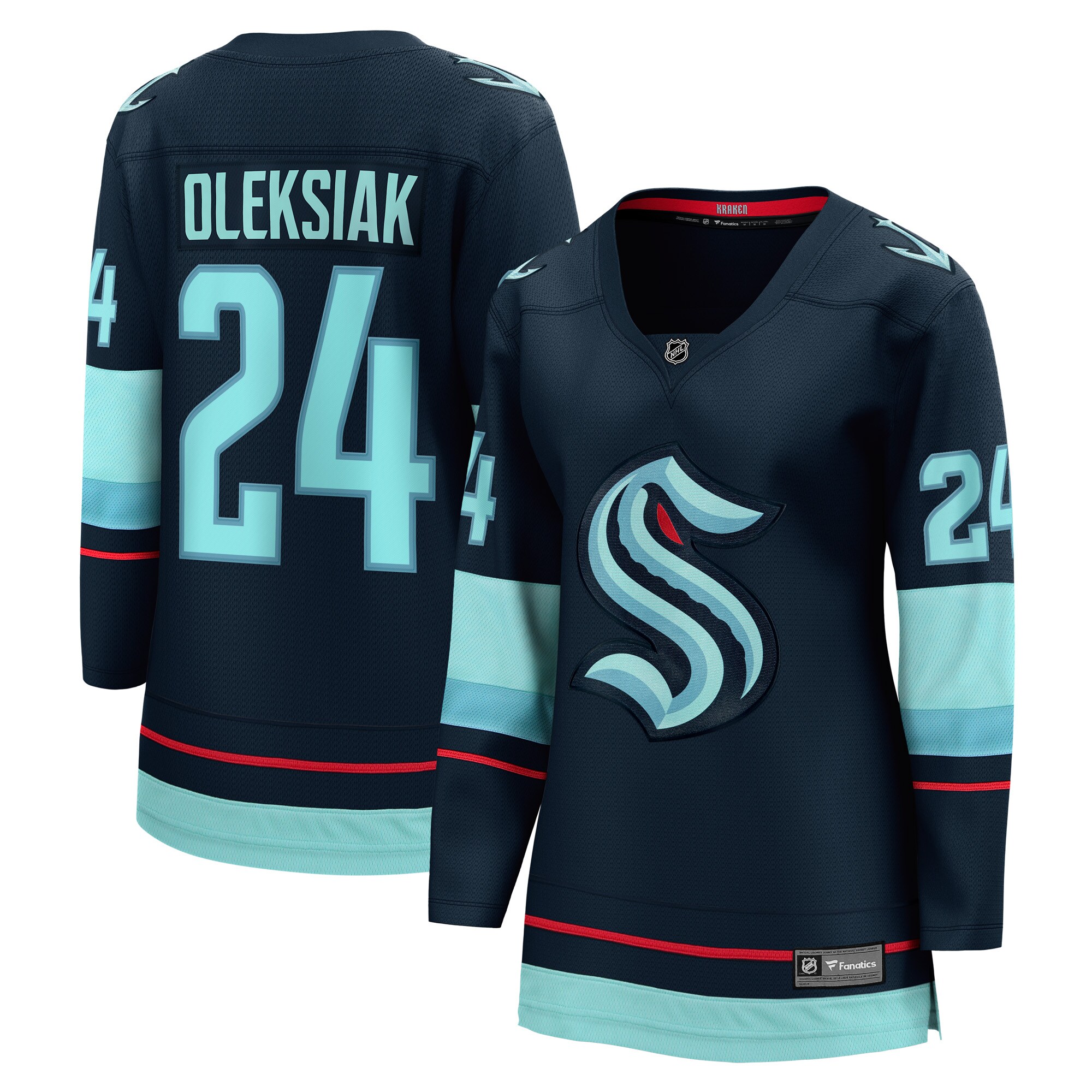 Jamie Oleksiak Seattle Kraken Fanatics Women&rsquo;s Home Breakaway   Jersey &ndash; Deep Sea Blue mysite