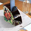 DIY Diamond Painting Kit Triangle Shaped Organizer Box Ladybug Wooden Box