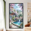 Paysage de cabine-perceuse ronde peinture au diamant-40 * 70cm (grande taille)