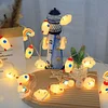 1pc 1.5m 10-led Mixed Color Cloud, Rainbow, Rocket Shaped Battery Powered String Lights For Bedroom, Birthday, Outdoor, Tent Decoration