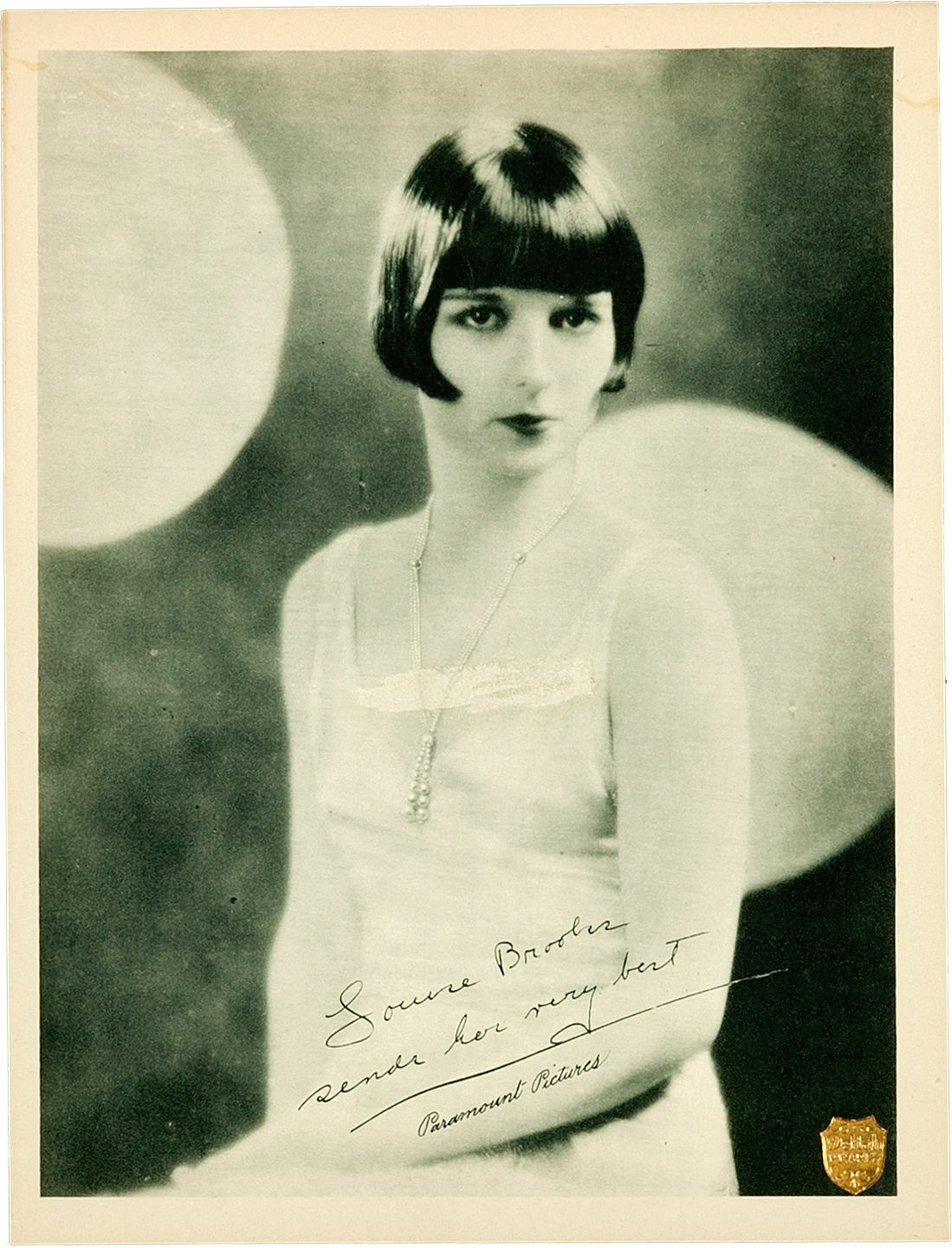 LOUISE BROOKS Signed Photo Poster paintinggraph - Beautiful Film Star Actress - preprint