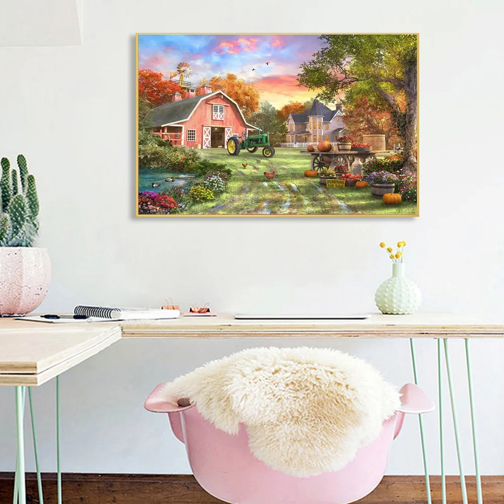 Village Scenery - Paint By Number(50*40cm)