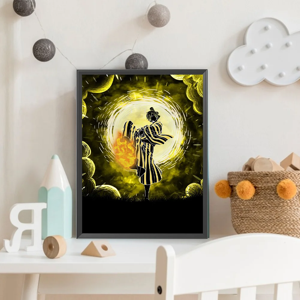 Diamond Painting - Full Round Drill - Anime Silhouette(Canvas|30*40cm)