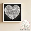 DIY Pearl Painting Love for Home Wall Decor(25x25cm)