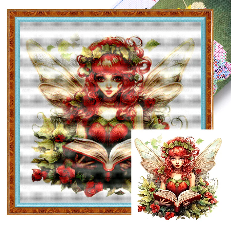 Christmas Fairy - Printed Cross Stitch 11CT 50*50CM
