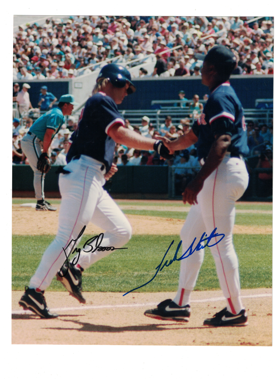 Greg Blosser Frank White Boston Red Sox Signed 8x10 Photo Poster painting W/Our COA READ JH