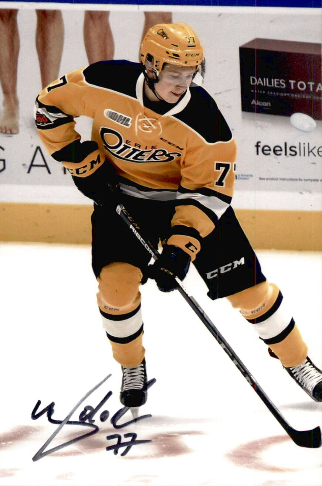 Max Maxim Golod SIGNED autographed 4x6 Photo Poster painting ERIE OTTERS / NHL DRAFT 2018 #3