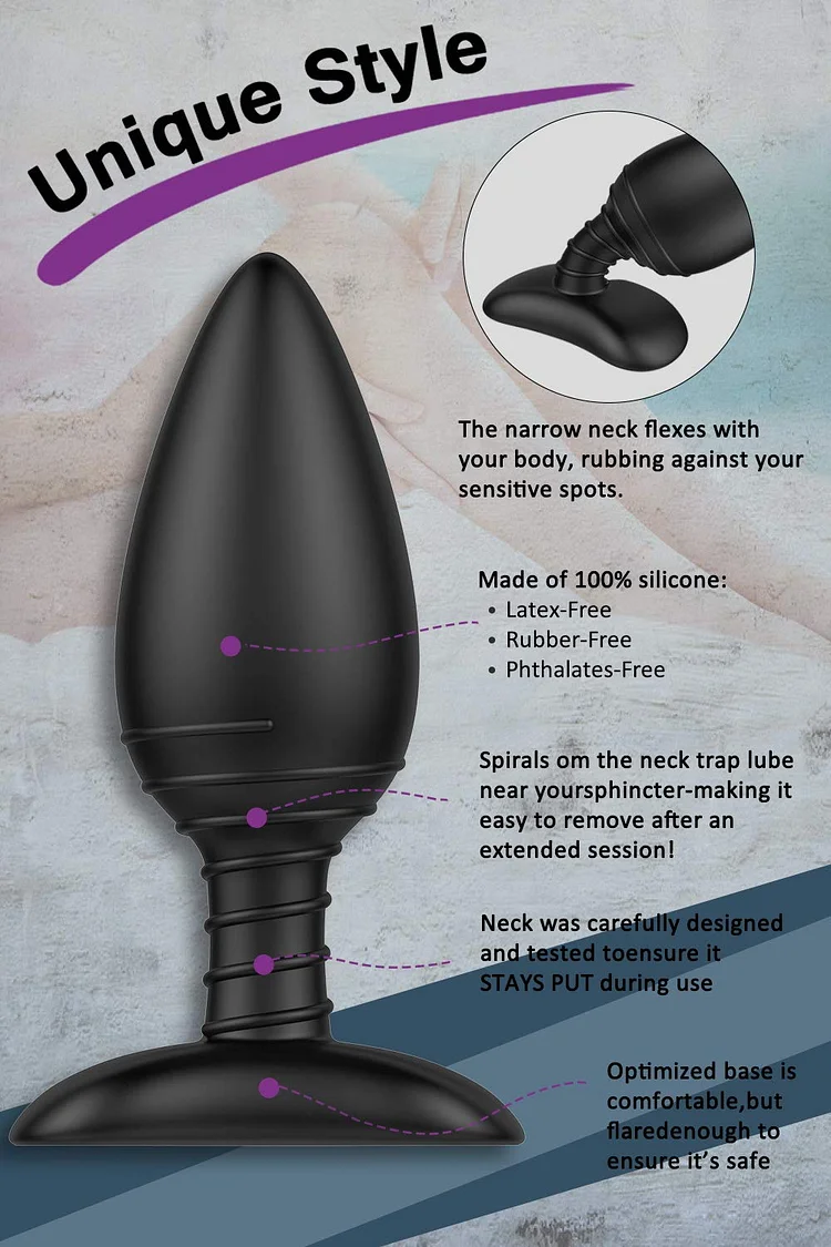 Vibrating Butt Plug Anal Plug with Bullet Vibrator