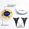 4Pcs LED Mosaic Solar Disk Light IP44 Waterproof Decorative Driveway Lamps Solar-Powered Ground Mosaic Disk Lamp for Outdoor Walkway Patio & Lawn