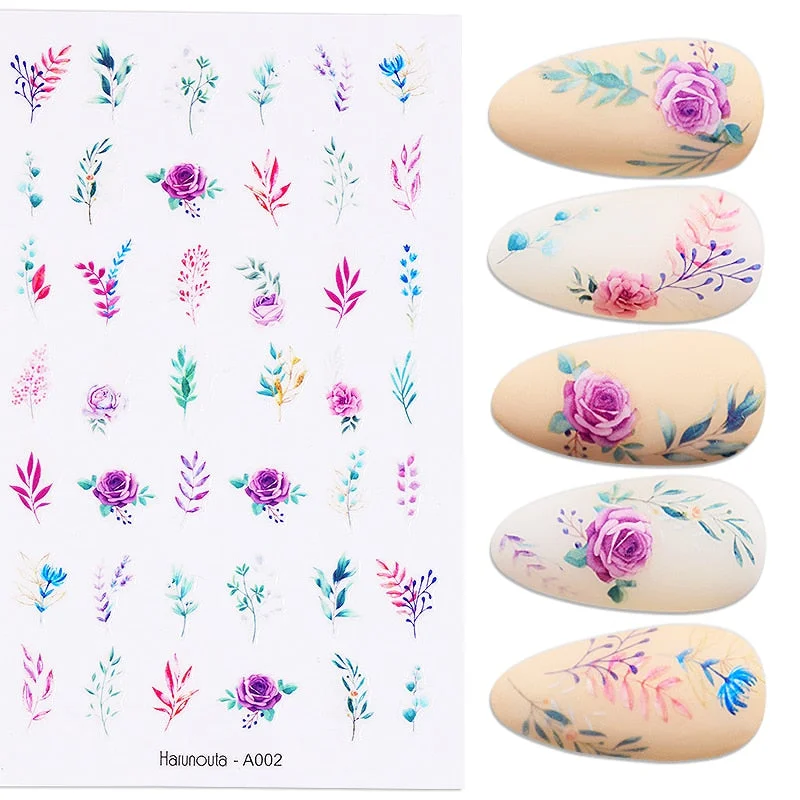 The New 3D Nail Sticker Cool English Letter Stickers For Nail Foil Love Heart Design Nails Accessories Fashion Manicures Sticker