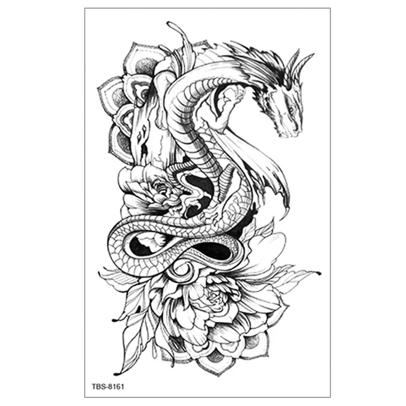 Fake temporary tattoo stickers Violet flowers rose arm shoulder tattoo Sticker Chest waterproof lady women big on body leg men