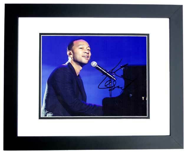 John Legend Signed - Autographed R&B Concert Singer 8x10 Photo Poster painting CUSTOM FRAMED COA