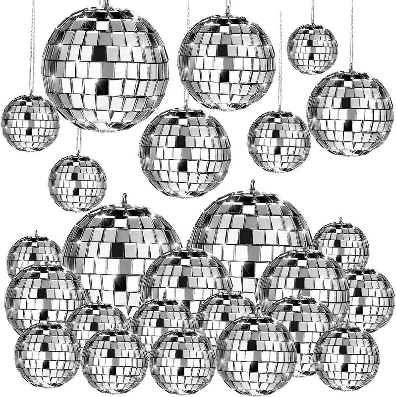 Disco Mirror Ball Hanging Ball With Hanging Ring Hook 2024 Cross-border Amazon Party Decoration Disco Ball Pendant