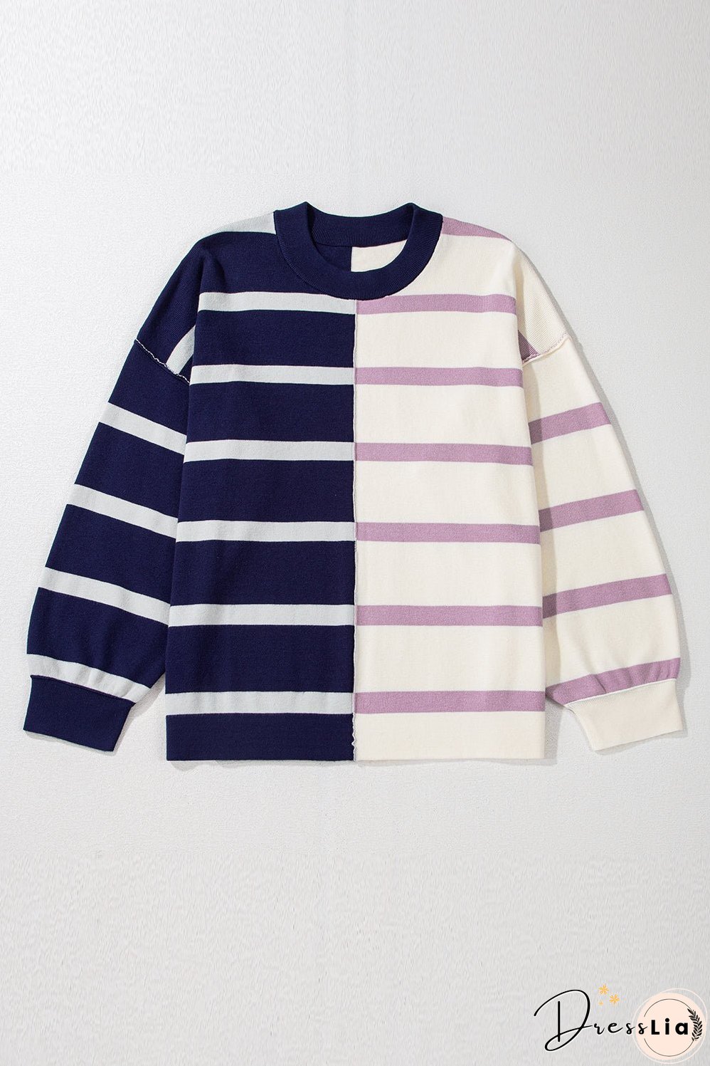 Colorblock Oversized Sweater