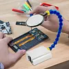 1/4In Thread Welding Auxiliary Tool w/5X Magnifying Glass PCB Soldering DIY Tool
