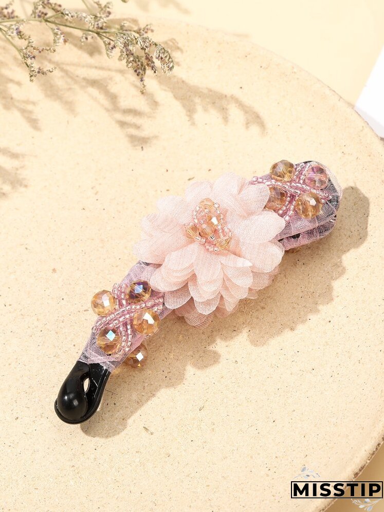 Flower Decor Hair Clip
