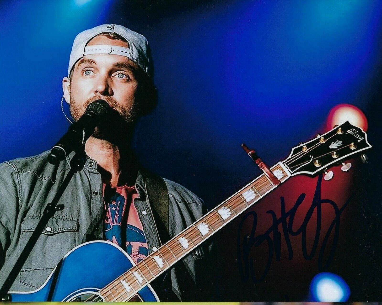 GFA Mercy & Here Tonight * BRETT YOUNG * Signed 8x10 Photo Poster painting PROOF B8 COA