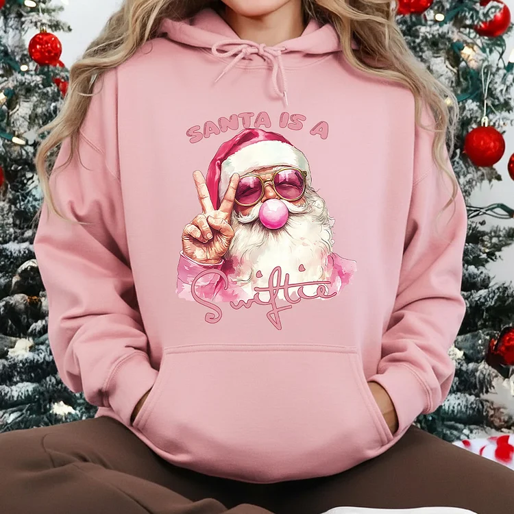Santa is a Swiftie: Merry Swiftmas Sweatshirt  Festive Pullover Crewneck, Christmas Gift