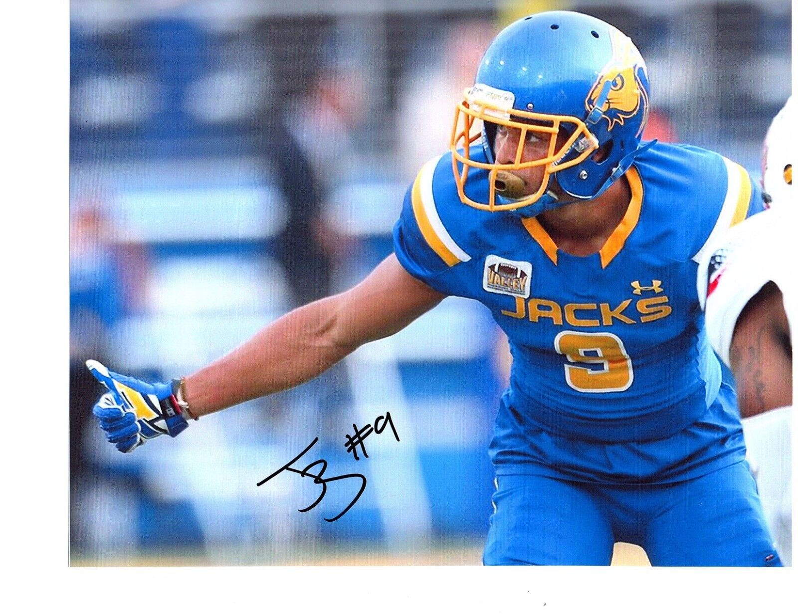 Jordan Brown South Dakota State signed autographed 8x10 football Photo Poster painting d