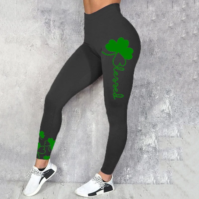 Women’s St. Patrick’s Blessed Print Leggings
