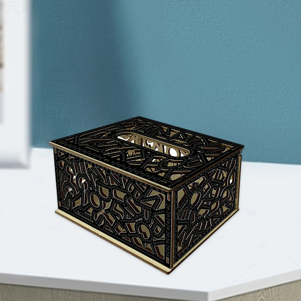 Diamond Painting Paper Towel Holder Napkin Dispenser for Beginners (Black)