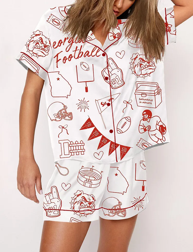 Women's Georgia Bulldogs Football SEC Champion 2025 Pajama Set