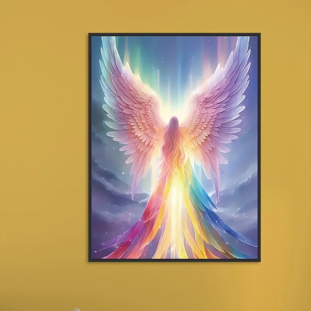 Diamond Painting - Full Round Drill - Rainbow Angel(Canvas|30*40cm)