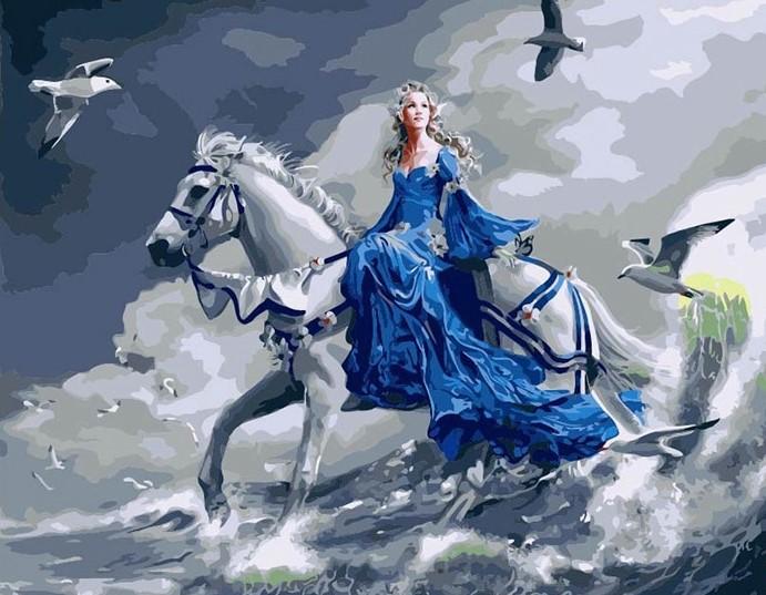 

Queen on the Horse – Paint By Numbers - 40*50CM, 501 Original