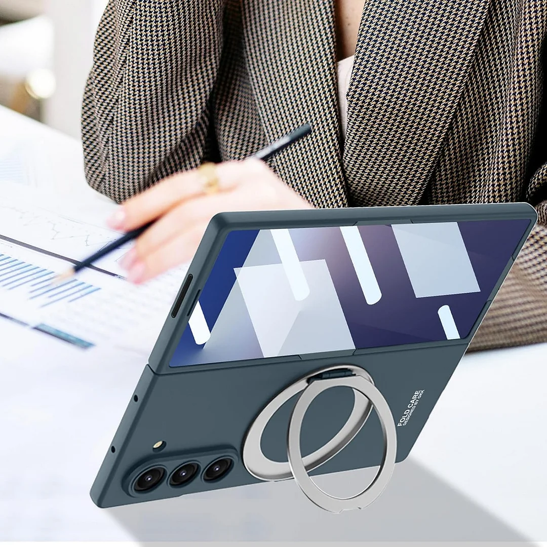 Compatible with Samsung ZFold7/6 mobile phone case 5/4 external 360 rotating bracket magnetic wireless charging ultra-thin protective cover