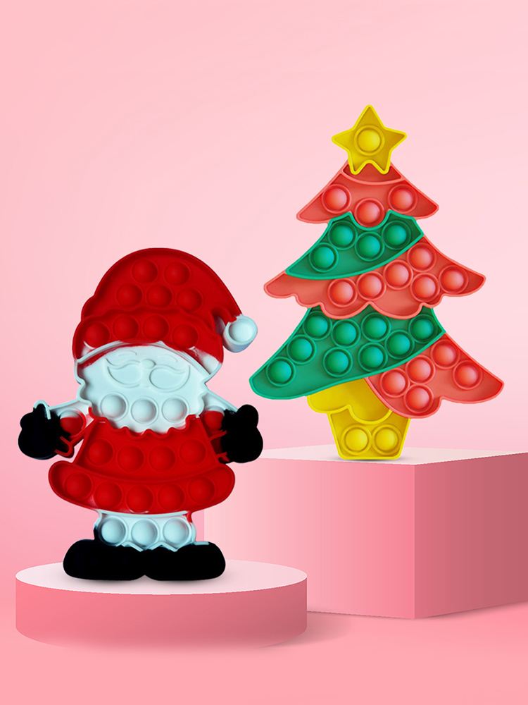 

Christmas Silicone Push Bubble Toys Stress Reliever for Adult Children Gift, 501 Original