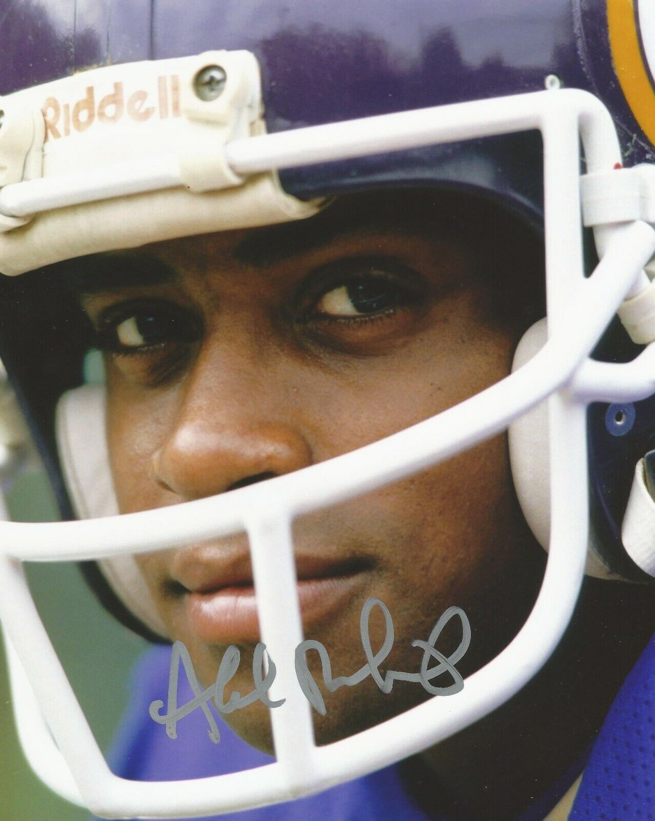 AHMAD RASHAD SIGNED MINNESOTA VIKINGS 8x10 Photo Poster painting #1 - w/PROOF & COA