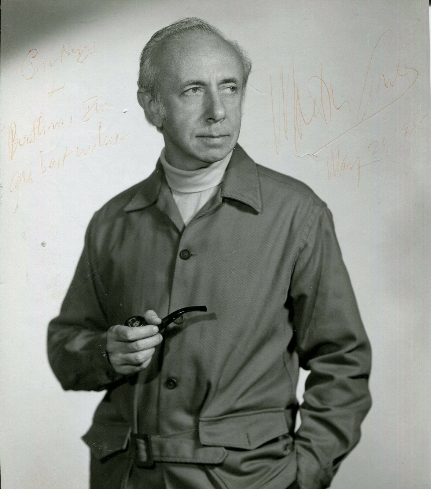 COMPOSER Morton Gould autograph signed Photo Poster painting