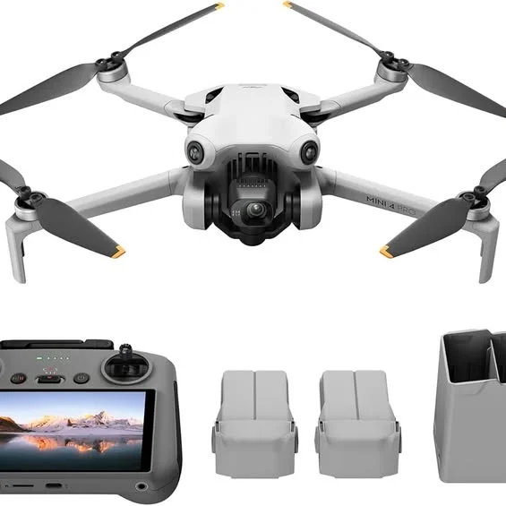 Dronehint DJI Mini 4 Pro Fly More Combo Plus with DJI RC 2 Drones with Camera for Adults 4K 3 Intellige New York NY Drone