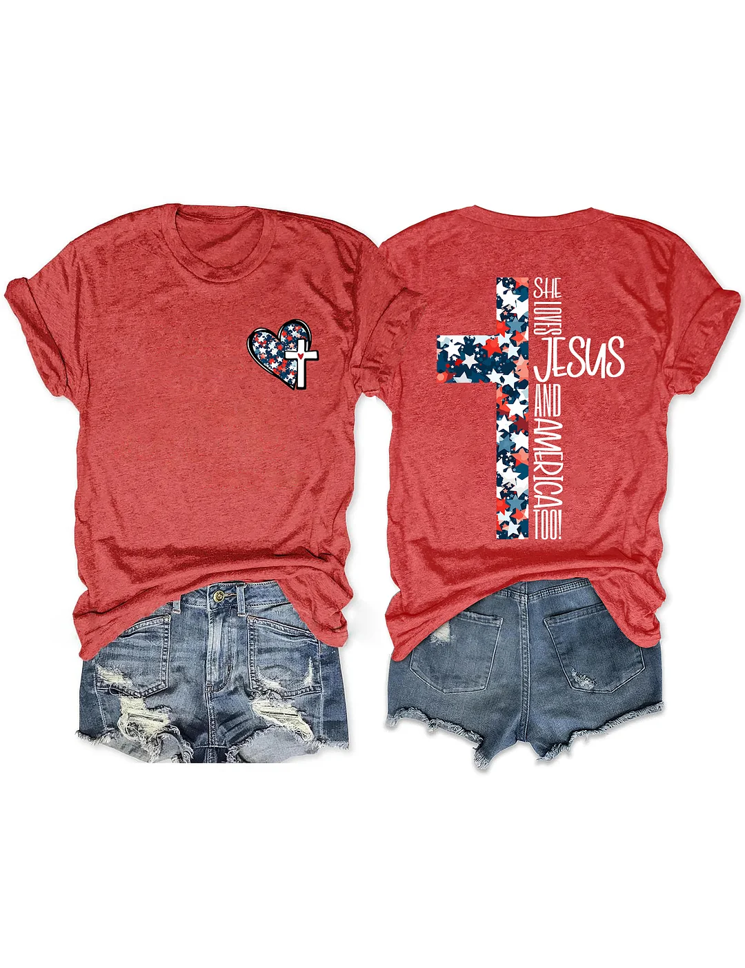 Loves Jesus And America T-shirt