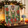 Christmas DIY Special Shape Diamond Painting Pearl Art With Inner Frame Kit 25x25cm(Nutcracker)