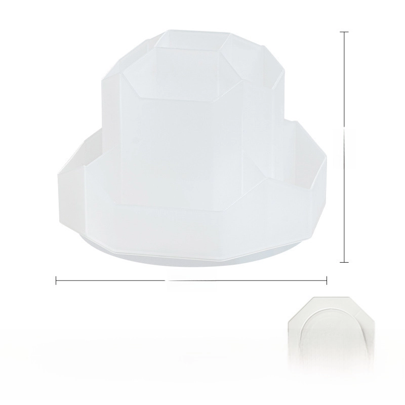 Original Large Capacity Plastic Rotating Pen Holder Storage Box Office Desktop Stationery Organizer Luxury