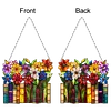 DIY Books And Flowers Diamond Painting Pendant (Single-Sided)