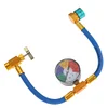 R1234YF AC Recharge Hose with 1/2 Inch LH for Car Automobile (Blue)