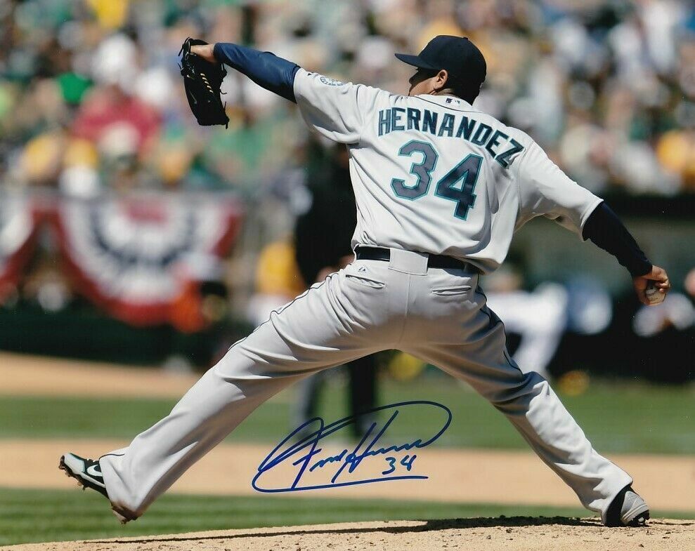 Felix Hernandez Autographed Signed 8x10 Photo Poster painting ( Mariners ) REPRINT