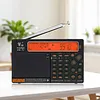 APP Control AM/FM/SW Worldband Radio 2500mAh Shortwave Longwave Radio with LCD Display Support BT TF Card Flashlight for Home Outdoor